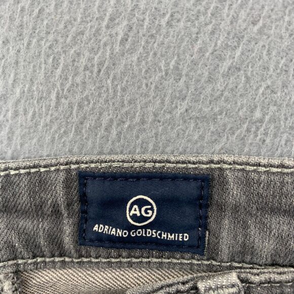 AG Adriano Goldshmied Jeans Size 27R Skinny Ankle Zip Gray Stretch 29X28 - Picture 13 of 16